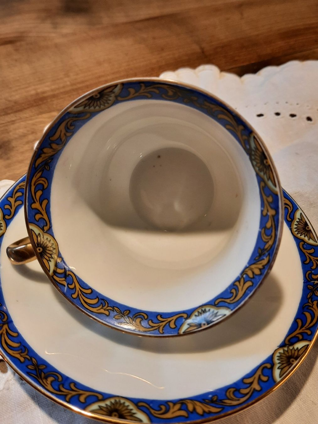 Tazze: 2 Moccatassli mit.blauem Randdekor – Usato da Busswil BE venduto da balu37 4