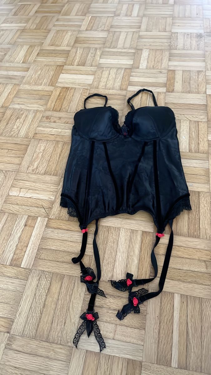 Altra biancheria intima: Korsett schwarz mit Strumpfhaltern – Nuovo (secondo la descrizione) da Grüningen venduto da liliane.tebane