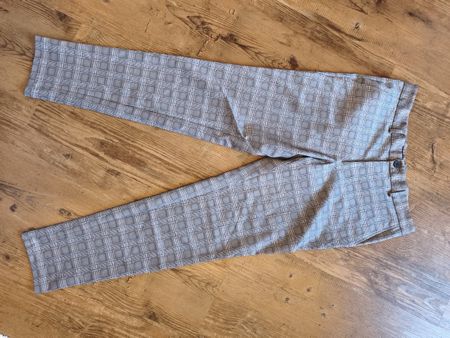 Jack & Jones Business Hose, kariert, grau, Grösse 32/32