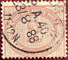 1888 - Deutsche Reichspost 2 Mark Briefmarke,