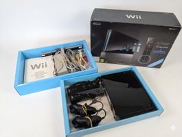 Nintendo Wii Black - Komplettset - OVP - CIB