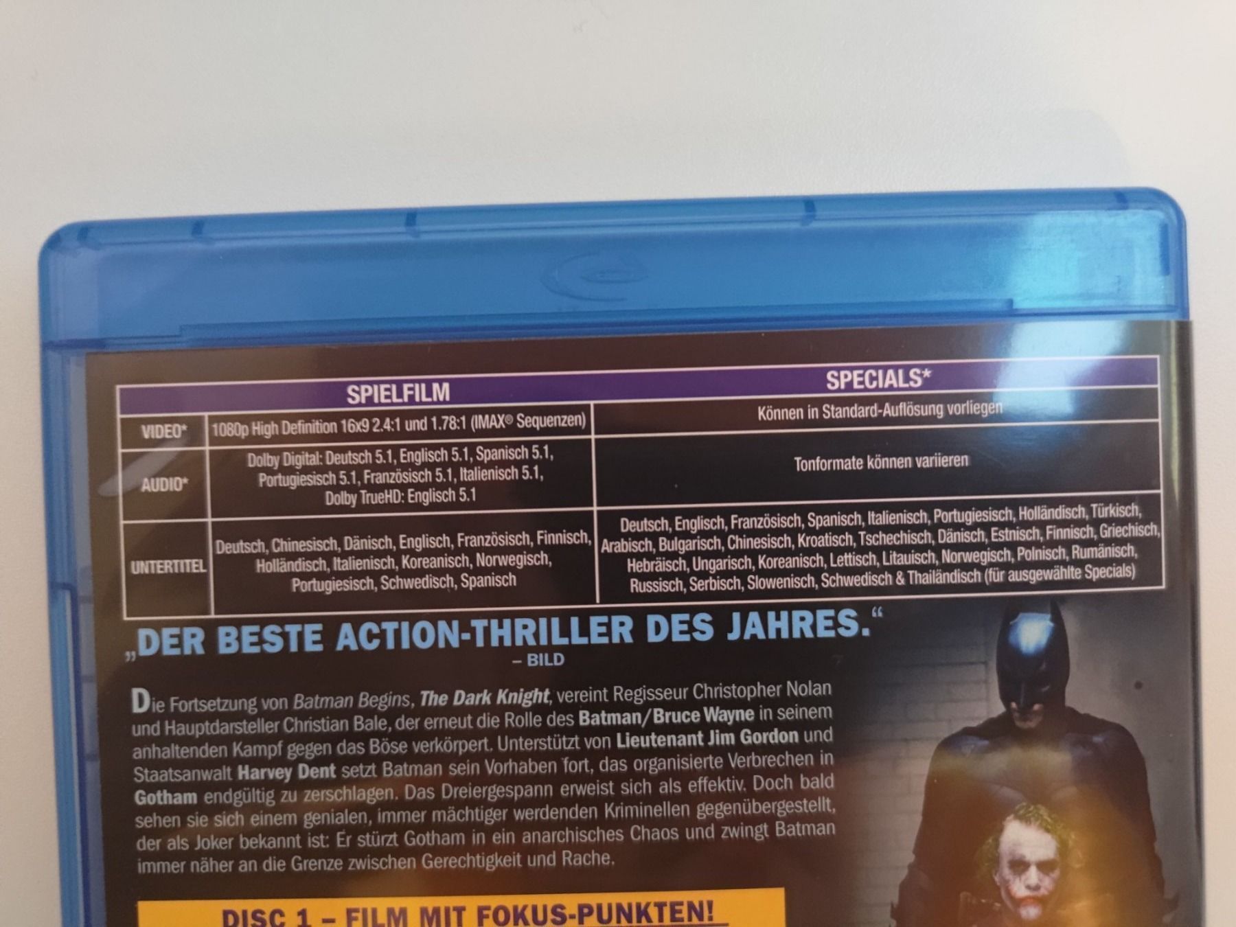 Tutti i DVDs: Batman - The Dark Knight – Usato da Liestal venduto da Kratzilla 3