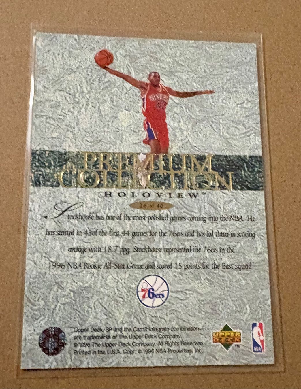 Nba Sammelbilder & Trading cards: NBA Jerry Stackhouse Premium Collection Holo Card – Neu (gemäss Beschreibung) aus Muttenz von joba23 1