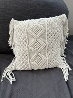 Maisons du monde Makramee Kissen 43x43cm