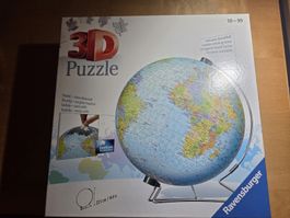Ravensburger 3D Puzzle Globus – vollständig mit Standfuss