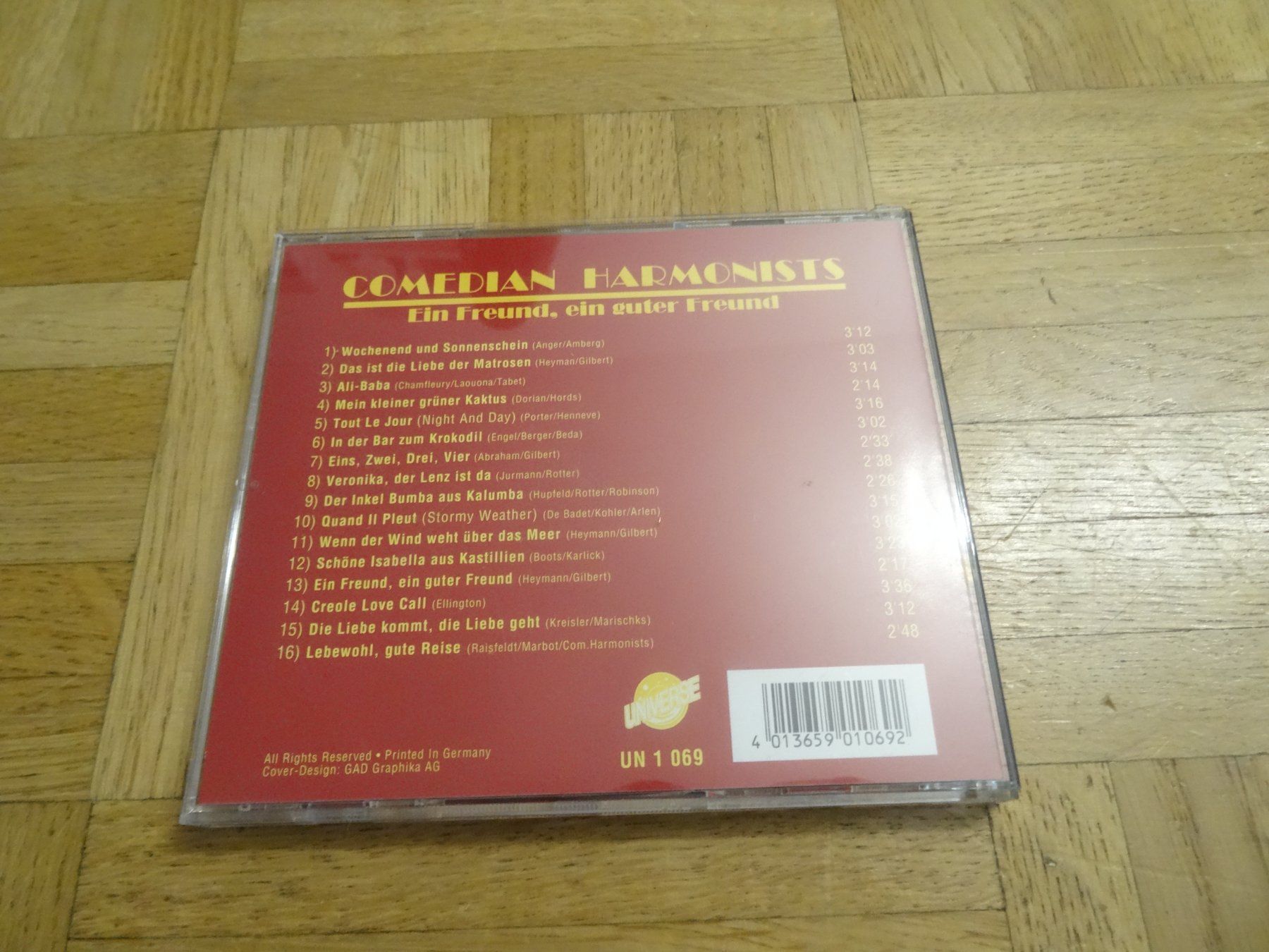 CD: Comedian Harmonists - Ein Freund, Ein guter Freund CD – Usato da Olten venduto da Disc-Ausverkauf 1