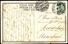 1913 FDC Pro Juventute auf PJ Karte SBK 750.-++