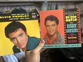 Lot de 2 mini vinyles Elvis Presley – pièces vintage /coll