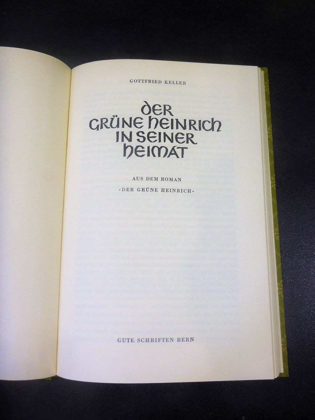 Libri: Büchlein: G. Keller "Der grüne Heinrich" – Usato da Jegenstorf venduto da ladoga66 1