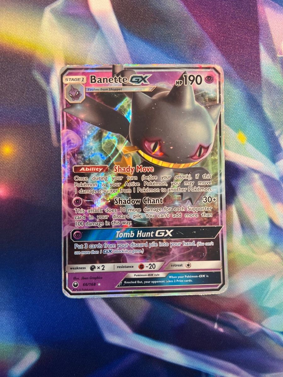 Pokémon Sammelbilder & Trading cards: Banette GX ab 1Fr.- sun and moon – Gebraucht aus Zürich von luisacristinaa