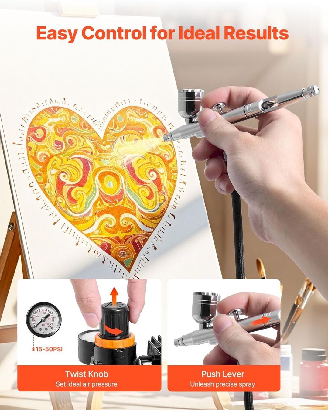 Alle Werkzeuge: VEVOR Airbrush Set mit Luftkompressor – Neu und originalverpackt aus Bottighofen von zaap 6