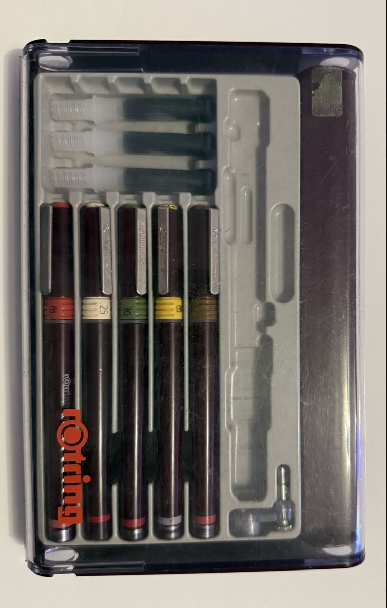 Rotring Zeichentuschefüller-Set, 5 Stk. , Top! (Gebraucht) in Oetwil an ...