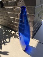 Glasvase Kobaltblau Zwieselglas H ca. 30cm guter Zustand