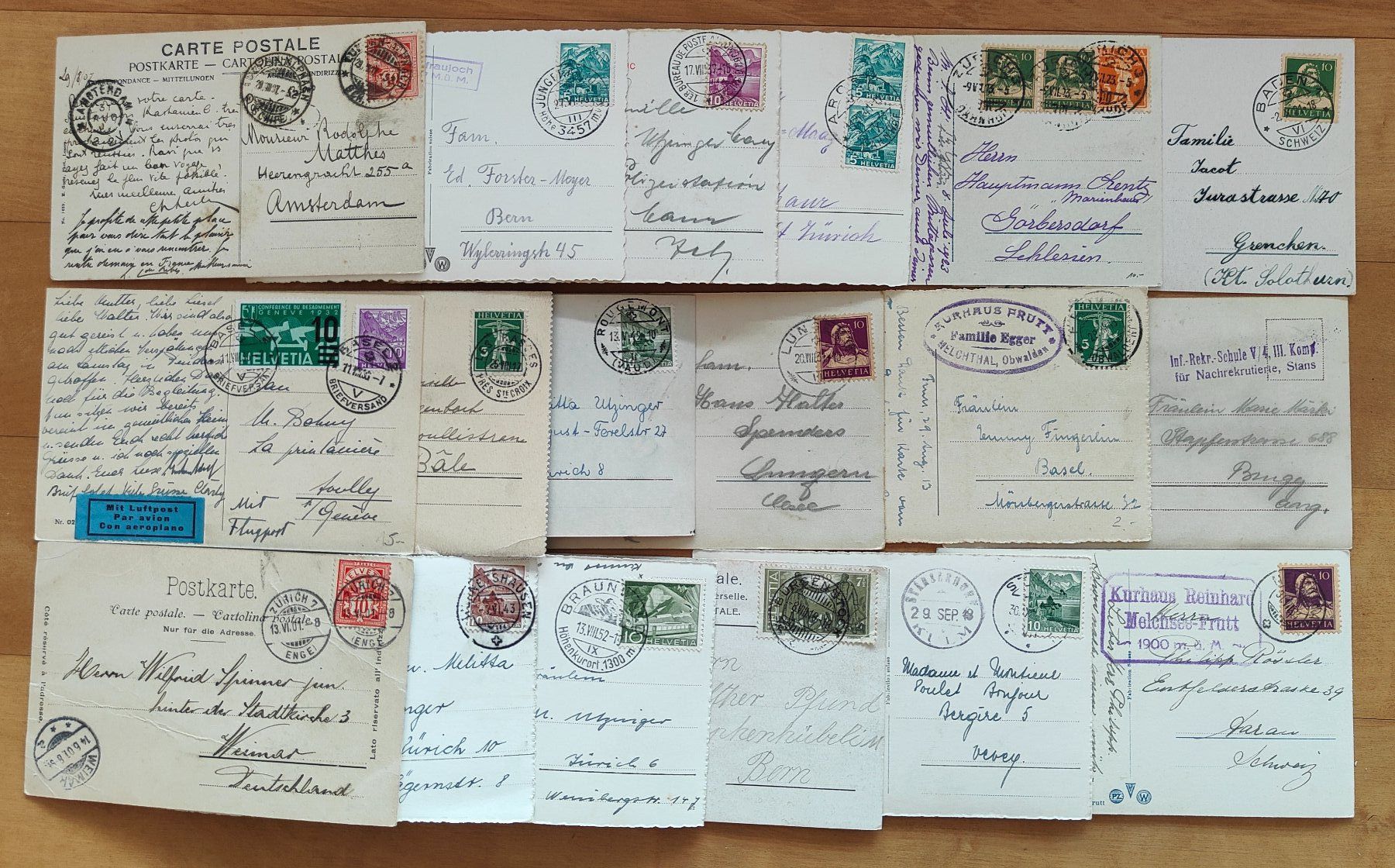 Ansichtskarten: Super Lot, Posten mit 170 kleinformatigen CH Ansichtskarten – Gebraucht aus St. Erhard von Chaeferli6 5