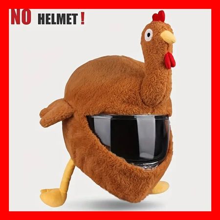 Helmabdeckung Huhn Chicken Motorrad Kostüm Helmet Cover