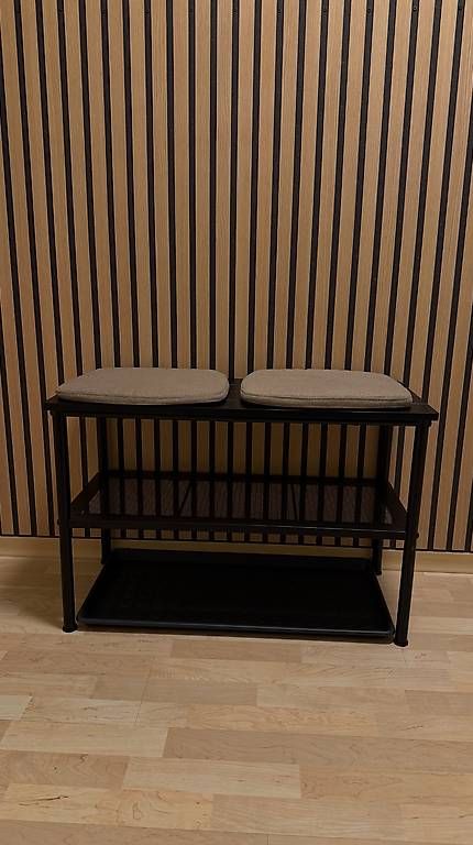 Garderobe: Eingangs-Sitz-Schuhmöbel schwarz – Gebraucht aus Rotkreuz von ta_ti75