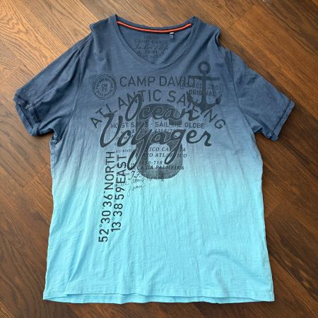 Camp-David-T-Shirt blau / XXXL
