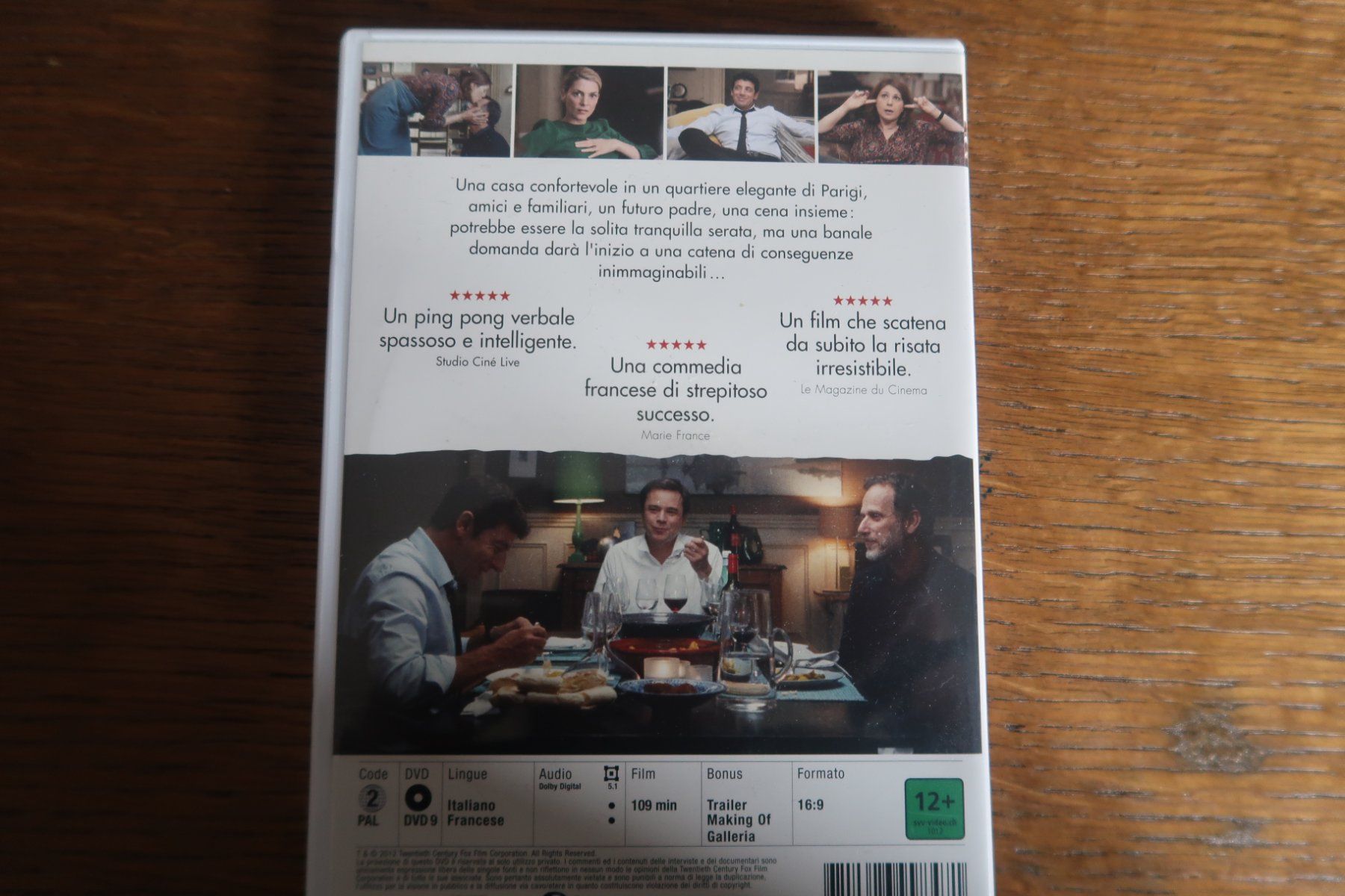 Tutti i DVDs: DVD Cena tra amici   ("Le prénom")      IT  FR – Usato da Porrentruy venduto da tupatup 3