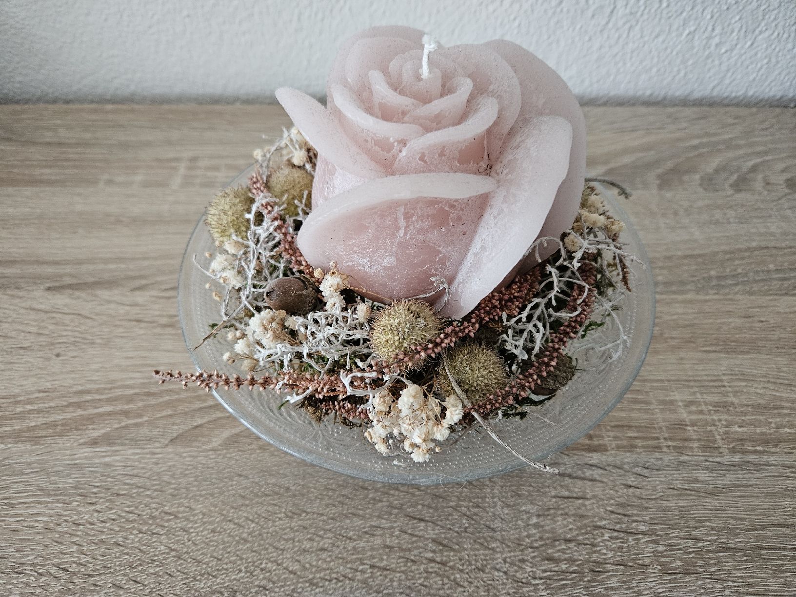 Kerzen: Romantische Rosenkerze mit Deko – Neu (gemäss Beschreibung) aus Wauwil von seriously3 3