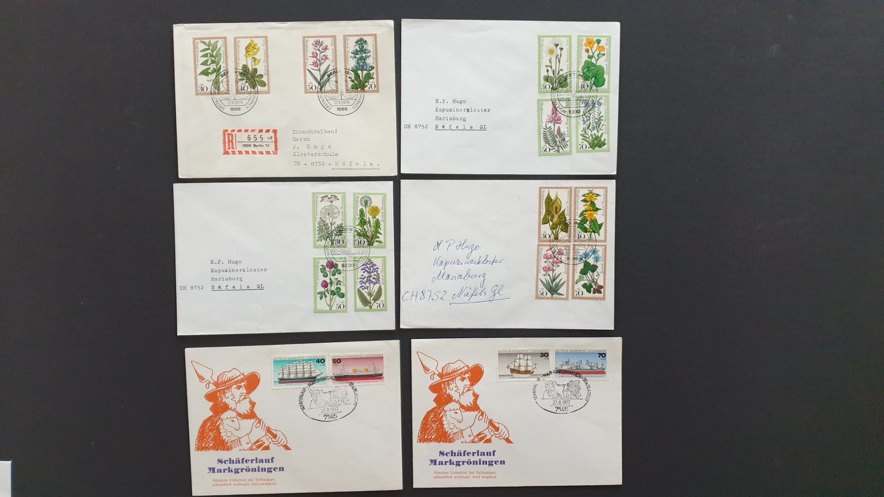 Alle Briefmarken: Deutsche Bundespost. – Gebraucht aus Goldach von armando_r