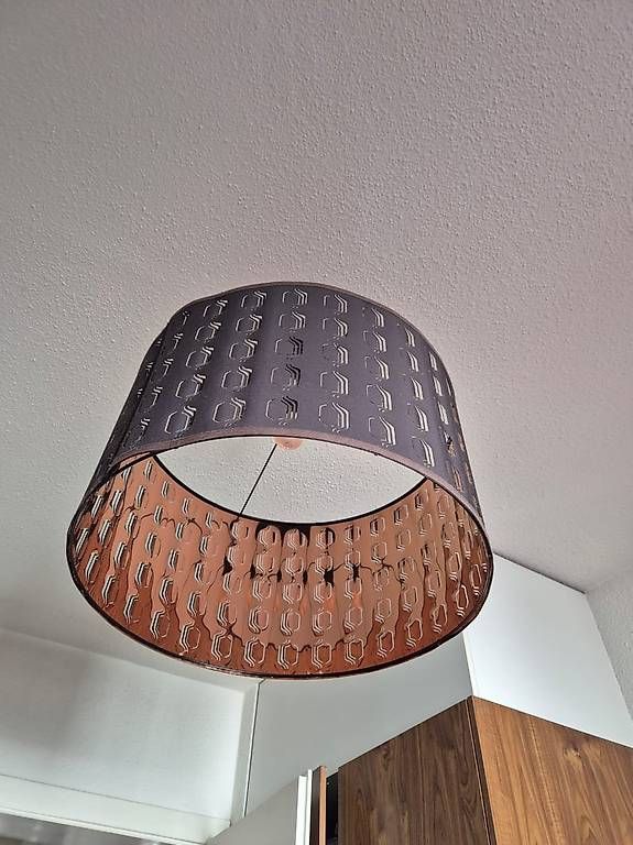 Lampadari & plafoniere: Dark patterned ceiling lamp with copper-coloured interior  – Usato da Zürich venduto da sof_pz8l 1