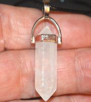 Halskette D-950 – Säule Bergkristall Quarz – ca. 3,3 cm