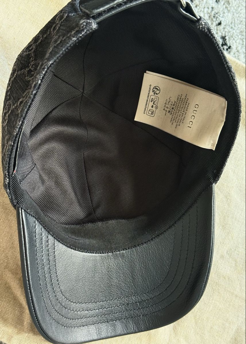 Gucci Copricapi, berretti & cappellini: Gucci Denim+Leather Baseball Cap – Nuovo e nell'imballaggio originale da Kilchberg ZH venduto da man_7q9s 4