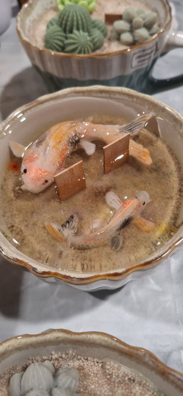 Candele: Dekorative Kerze mit Goldfischen-Einzigartiges Design! – Usato da Bülach venduto da cor_nfm8