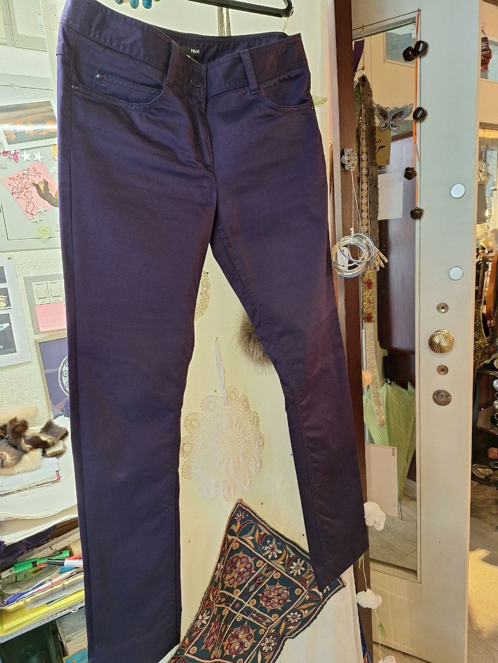 H&M Pantaloni: Hose merceriesierte Baumwolle – Usato da Rheinfelden venduto da Cleopatra2000