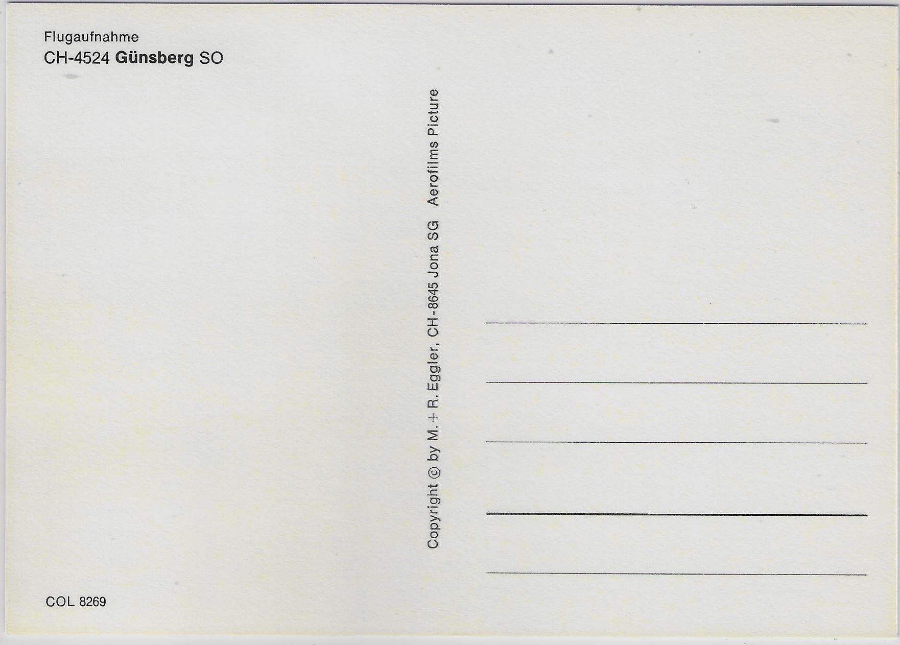 Cartoline postali: Flugaufnahme Günsberg SO – Antico da Ettingen venduto da Kartenplanet 1