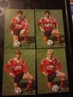 FC Aarau - 4x handsignierte alte  Karte - Set 2