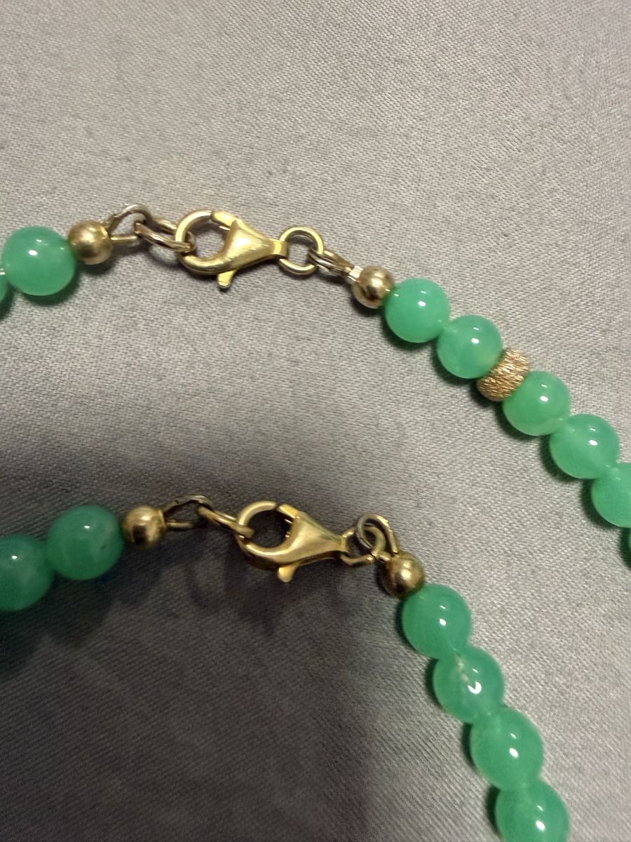 Altri gioielli: Chrysopras Kette und Armband  – Usato da Oberhof venduto da RealStone 5