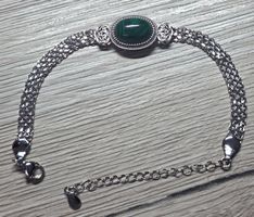 ✨ Malachit Edelstahl Armband ✨💚E