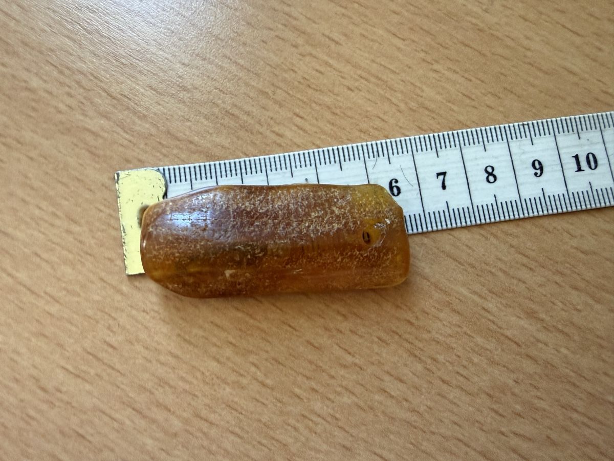 Ciondoli: Anhänger Roher Bernstein mit Loch, 7.1g – Usato da Lamone venduto da LaCantinaMagica 7