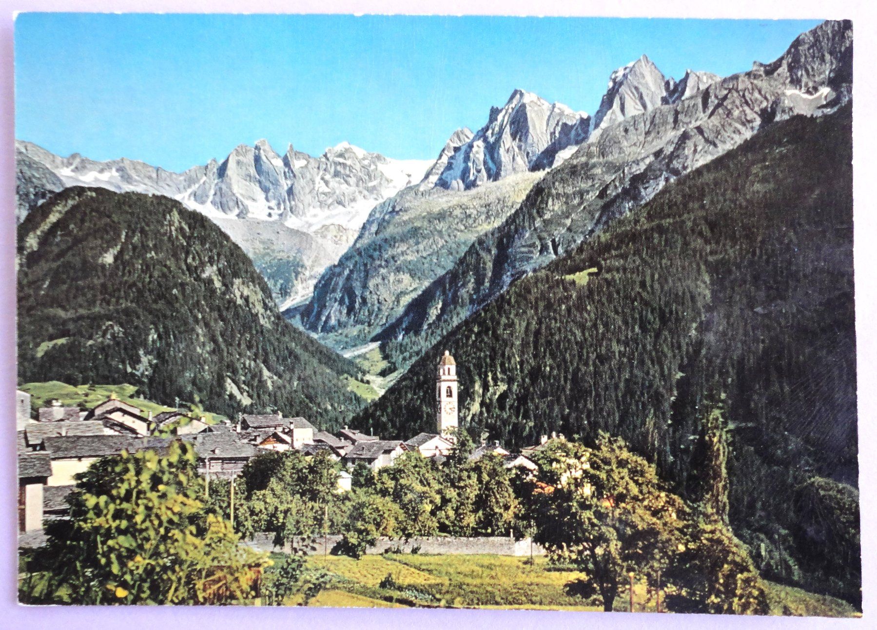 Ansichtskarten: Soglio und die Scioragruppe – Gebraucht aus Fétigny von Billy2miny