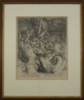 1582 Kupferstich, Johannes Sadeler (1550-1600), Jona & Wal 1