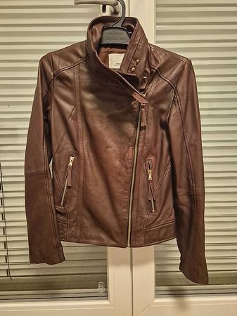Bikerjacke aus Nappaleder
