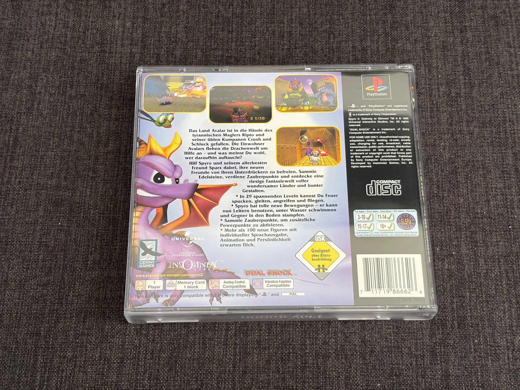 Sony Giochi: PS1 Spyro 2 Gateway to Glimmer – Usato da Kloten venduto da Kein_Benutzer_Name 2