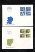 2x FDC  4 er Ausgabetag 1993/94