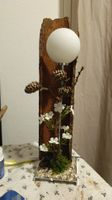 Table lamp with natural elements, unique design