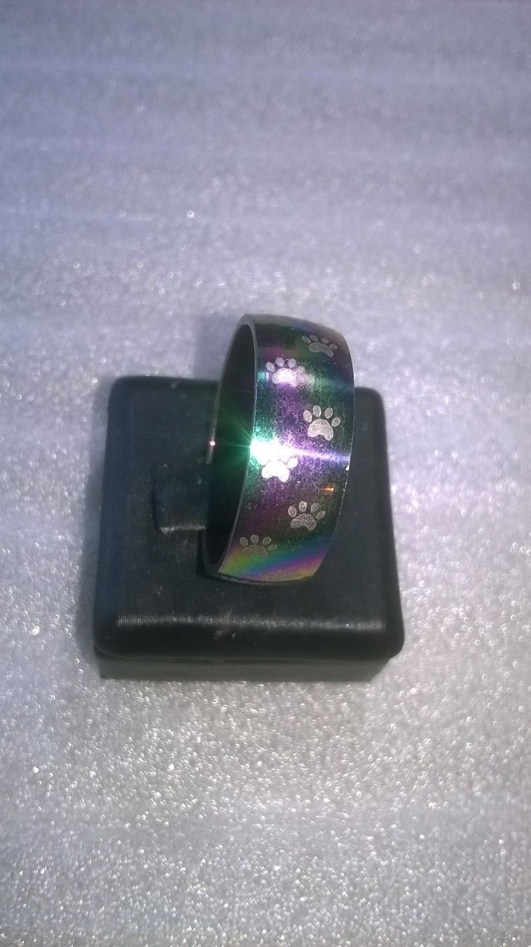 Ringe: RING EDELSTHAL,,,REGENBOGEN FARBEN,,,GLANZIG – Neu (gemäss Beschreibung) aus Basel von bijoutrie_4 1