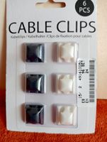 Kabel Clips / Kabelhalter - 6 Stk. - Neu & Original