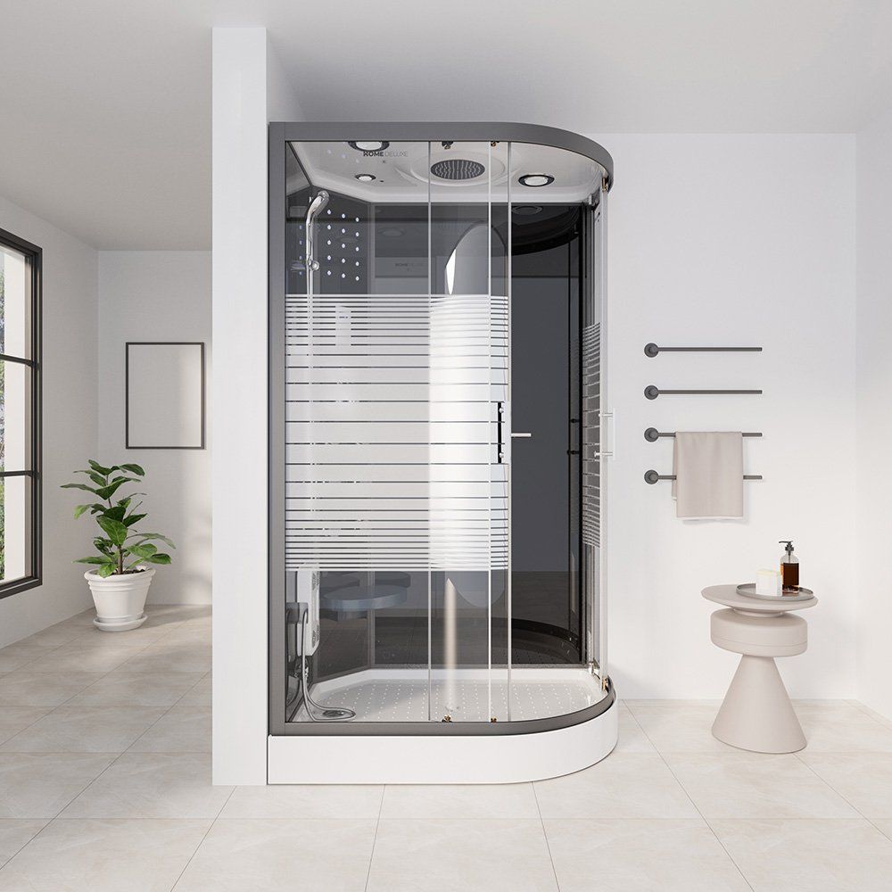 Docce: 7744 - LED Duschkabine BLACK ROCK 120x80 Dusche rechts – Nuovo e nell'imballaggio originale da Wallenwil venduto da toesstal-vertrieb 2