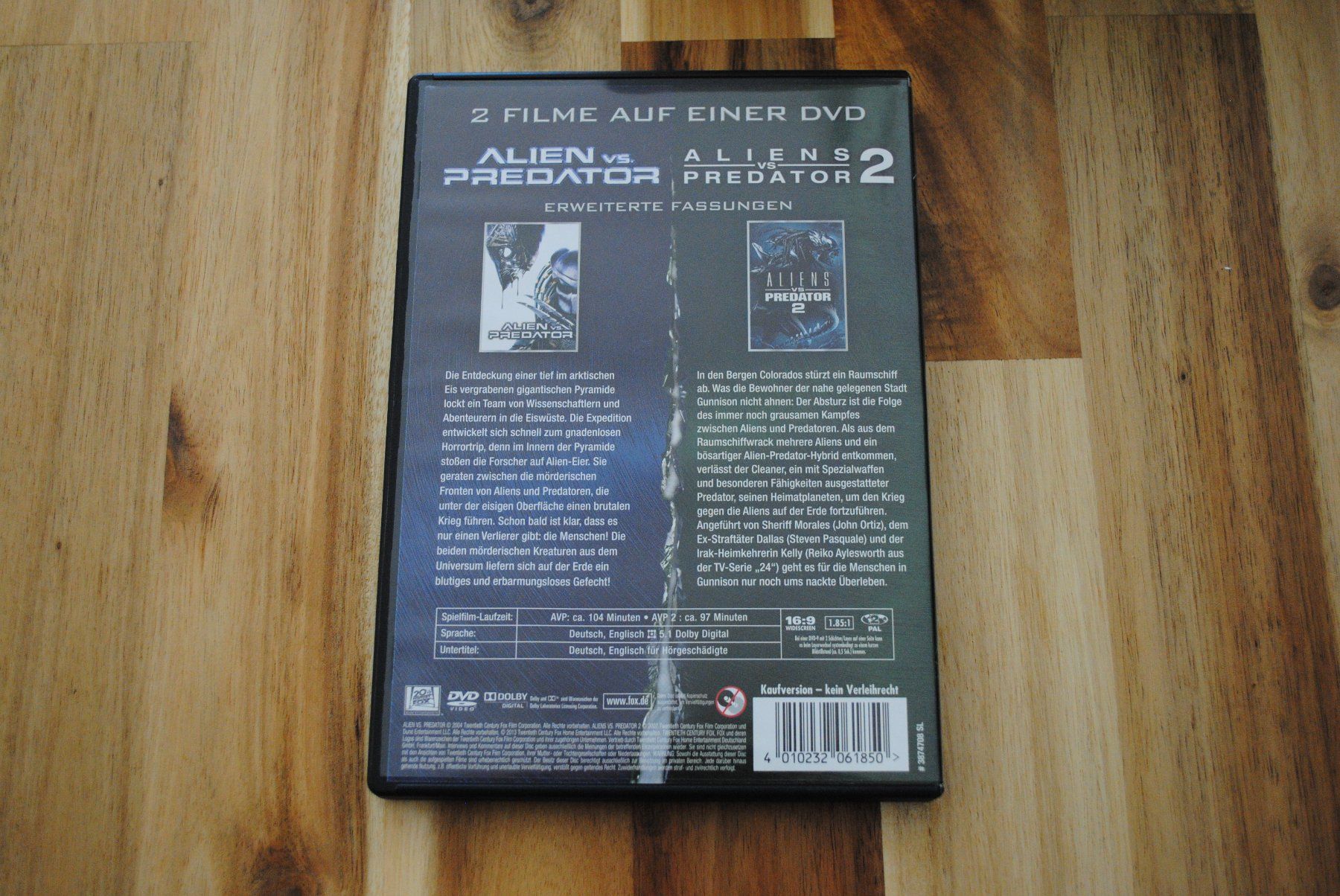 Alle DVDs: Alien vs. Predator & Alien vs. Predator 2 – Gebraucht aus Olten von prusik02 2