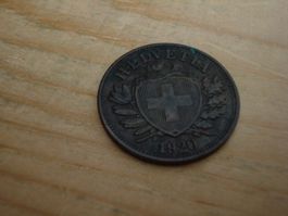 (D1) Départ 1 CHF 2 Rappen 1920