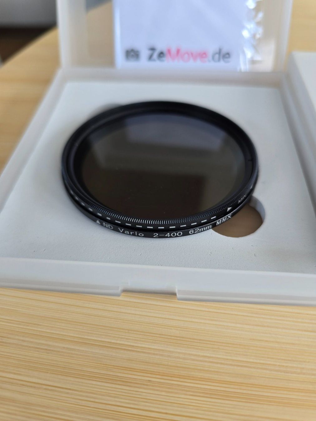 Filtri: ZeMove Dynamischer Filter ND2-ND400 62mm Neu – Nuovo e nell'imballaggio originale da Rorschacherberg venduto da Scharfeegge 1