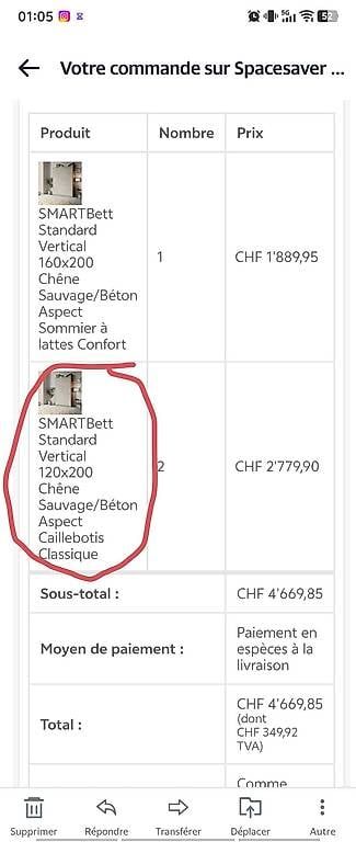 Letti: Lits escamotables 120x200 – Usato da Grand Lancy venduto da ale_6sc6
