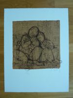 R. Mirer,  Litho  "Geschwister" 1979,  bräunlich,  Fr. 350.-