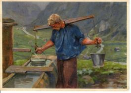 Pro Juventute Karte nach Italien 1928