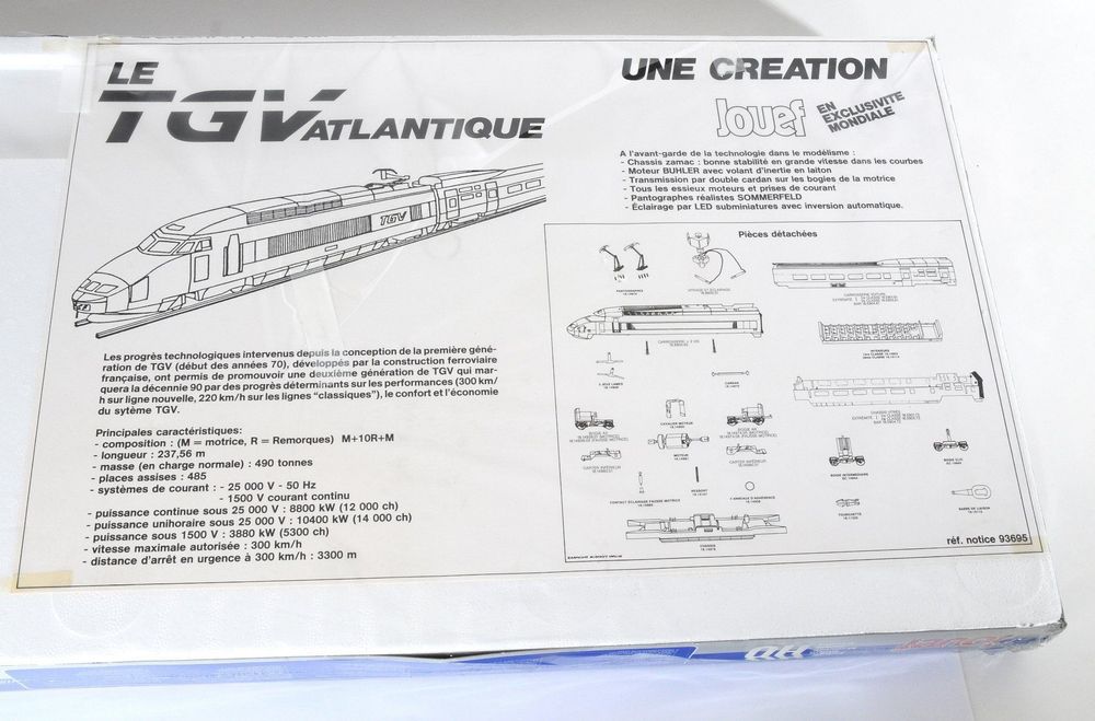 TGV Atlantique Set von Jouef - OVP